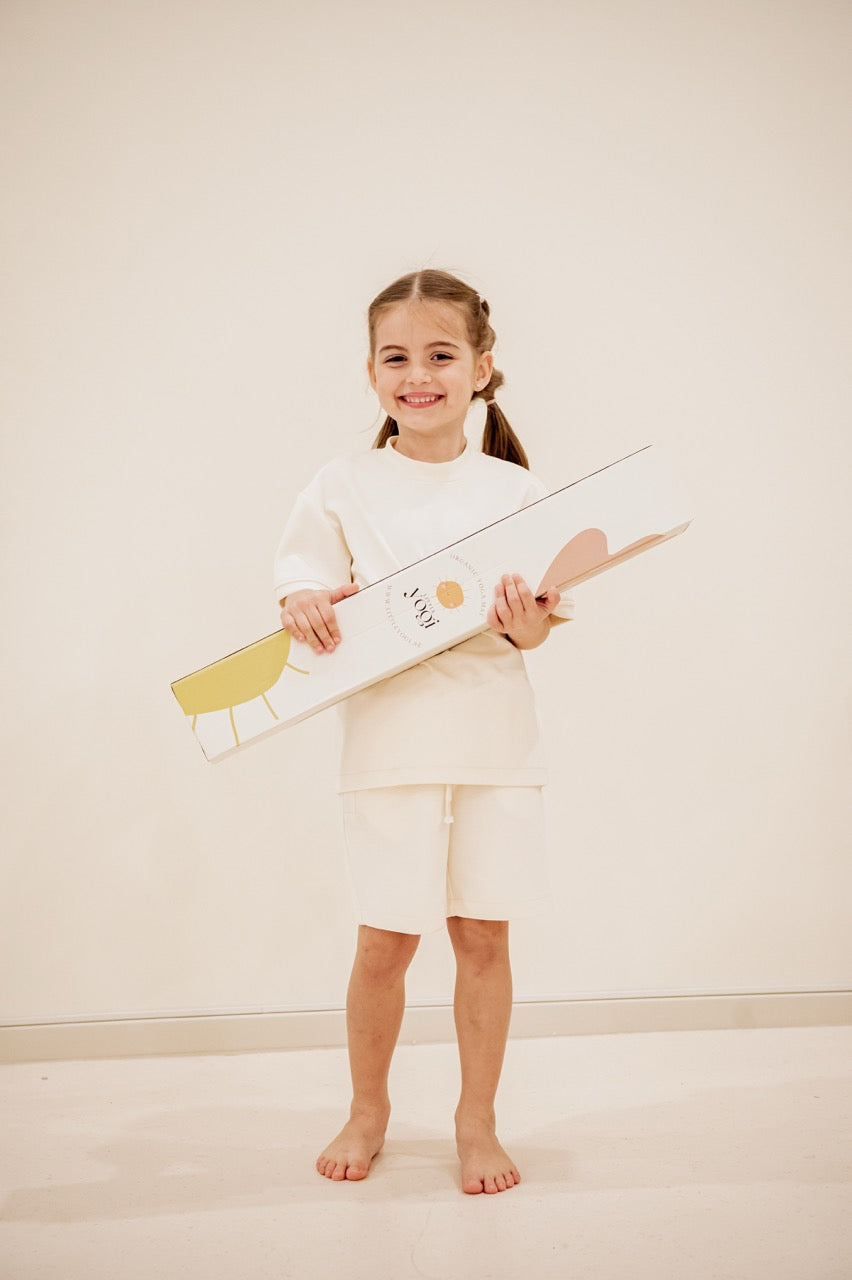 Little Yogi Essentials Bundle — children's yoga mat, Connection Cards and yoga uniform, UAE