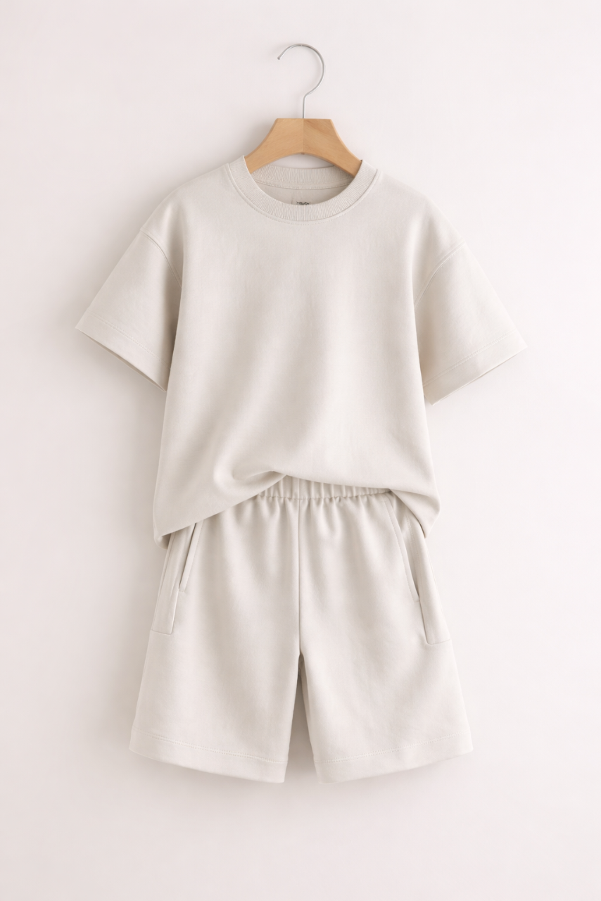 Little Yogi children's yoga uniform — T-shirt and shorts set, soft and durable